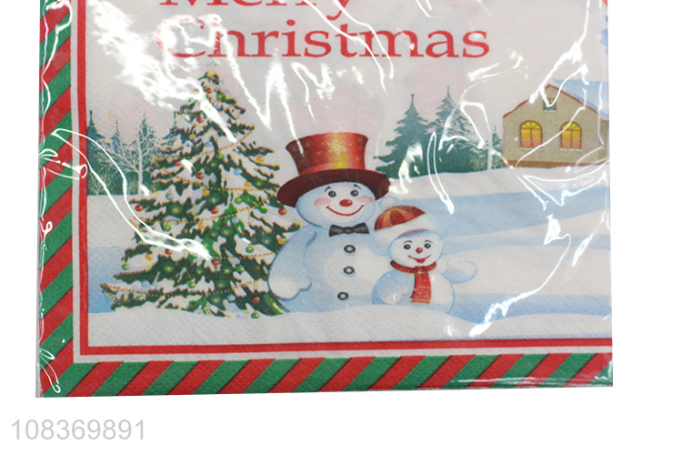 Good Quality Eco-friendly Printed Paper Napkins for Christmas