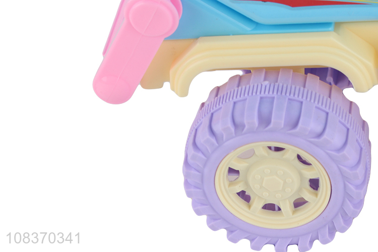 Wholesale engineering vehicle tip lorry car toy plastic truck toy