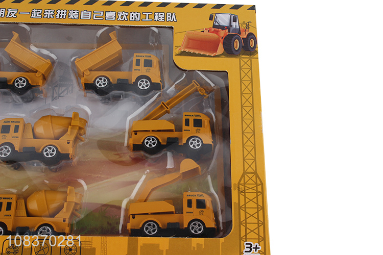 Wholesale pull-back toy trucks engineering vehicle construction truck set