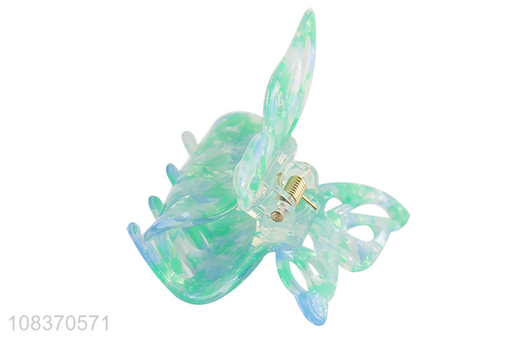 Custom Butterfly Design Plastic Hair Claw Clip