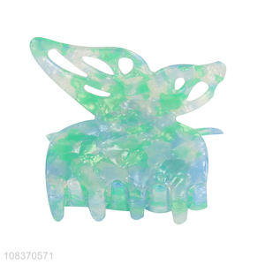 Custom Butterfly Design Plastic Hair Claw Clip