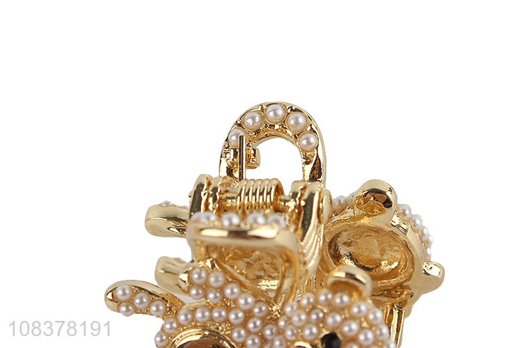 Hot Products Pearls Alloy Hair Clip Women Hair Claw