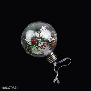 Best seller creative christmas ball ornaments with lights