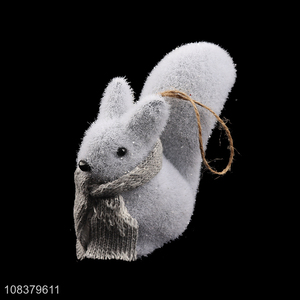 China wholesale foam squirrel ornament holiday hanging ornament