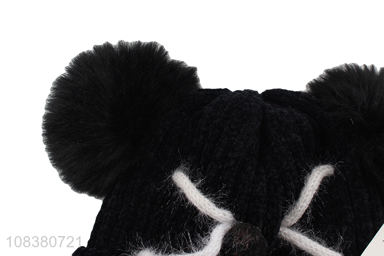 Wholesale Comfortable Knitted Hat Earmuffs Hat For Children