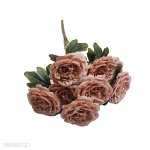 Good price 9heads simulation flower plants for decoration