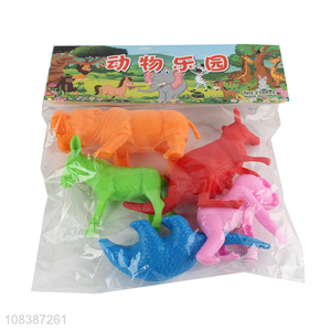 Yiwu market multicolor animal shape model toys for kids