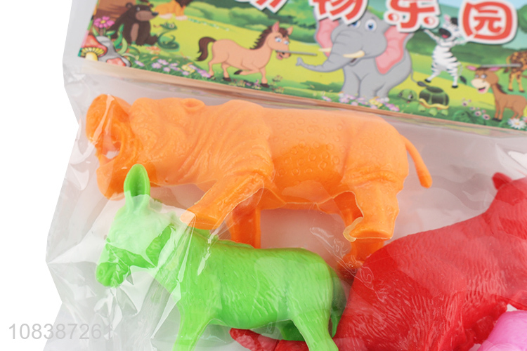 Yiwu market multicolor animal shape model toys for kids