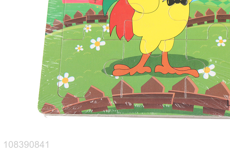 China market wooden puzzle children cartoon educational puzzle