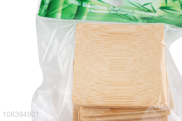 Factory Price Eco-friendly Bamboo Sauce Dish for Kitchen