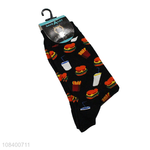 Best quality printed soft women socks crew socks for sale