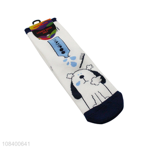 Best quality cartoon printed breathable fashion socks