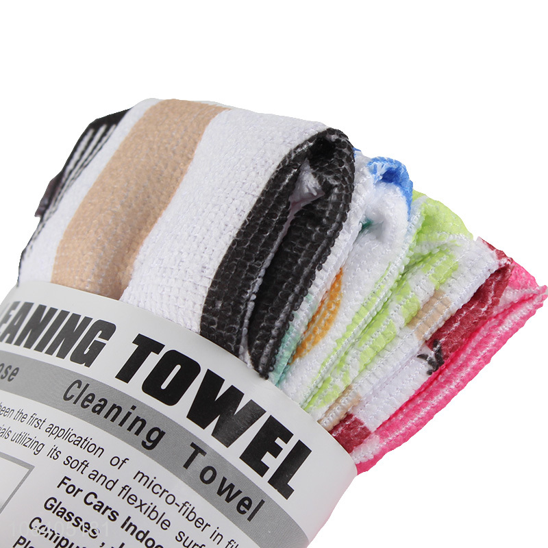 High quality 5 pieces multi-use cleaning towels reusable rags for kitchen