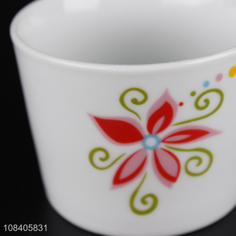 China wholesale flower pattern ceramic water cup mug