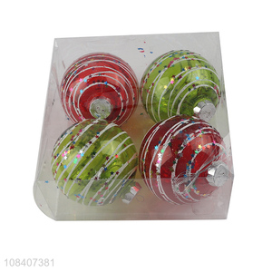 Wholesale price festival party decoration christmas balls 4pcs