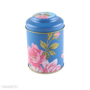 High quality mini round metal tea box tea tin can