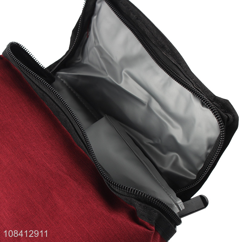 High quality portable red wine cooler bag wine thermal bag for 2 bottles