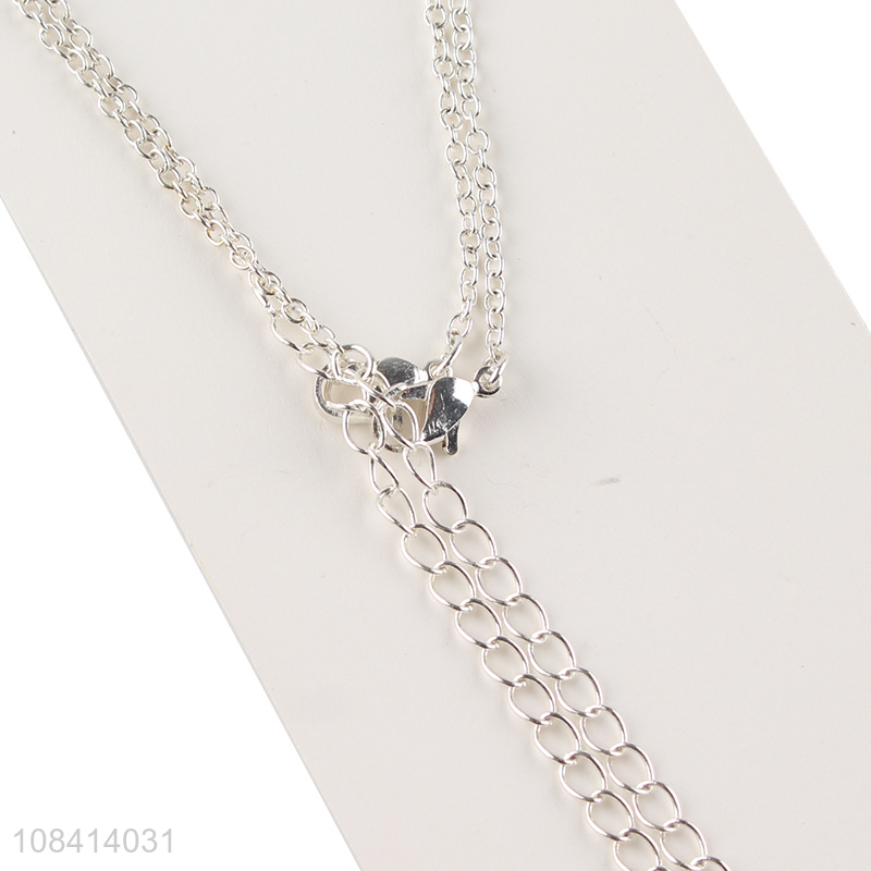 Wholesale price niche clavicle chain girls fashion necklace