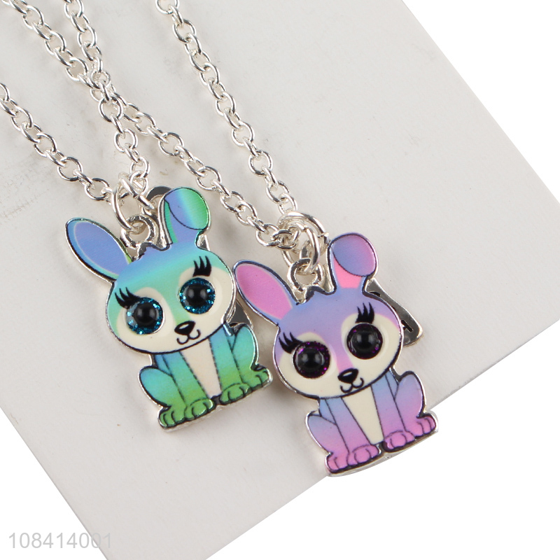 Hot products cute bunny necklace alloy decorative necklace