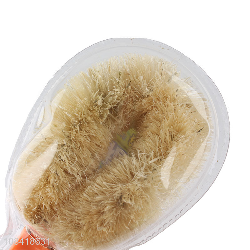 Hot sale natural biodegradable fibrilia non-stick pot brush dish brush