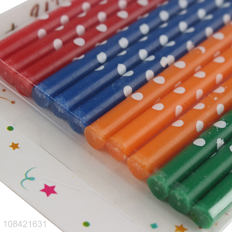 Yiwu wholesale 12 printed birthday candles party decorations