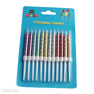 Factory direct sale 12pcs birthday candles party decorations