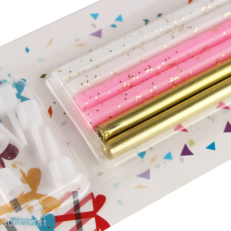 Low price creative glitter birthday candles wholesale