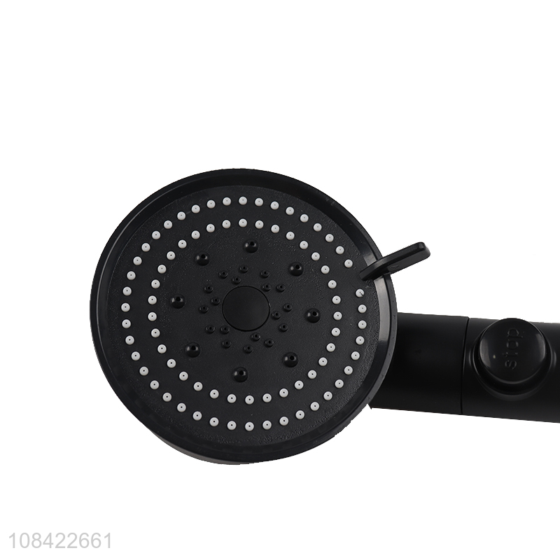 China products black round bathroom high pressure shower head