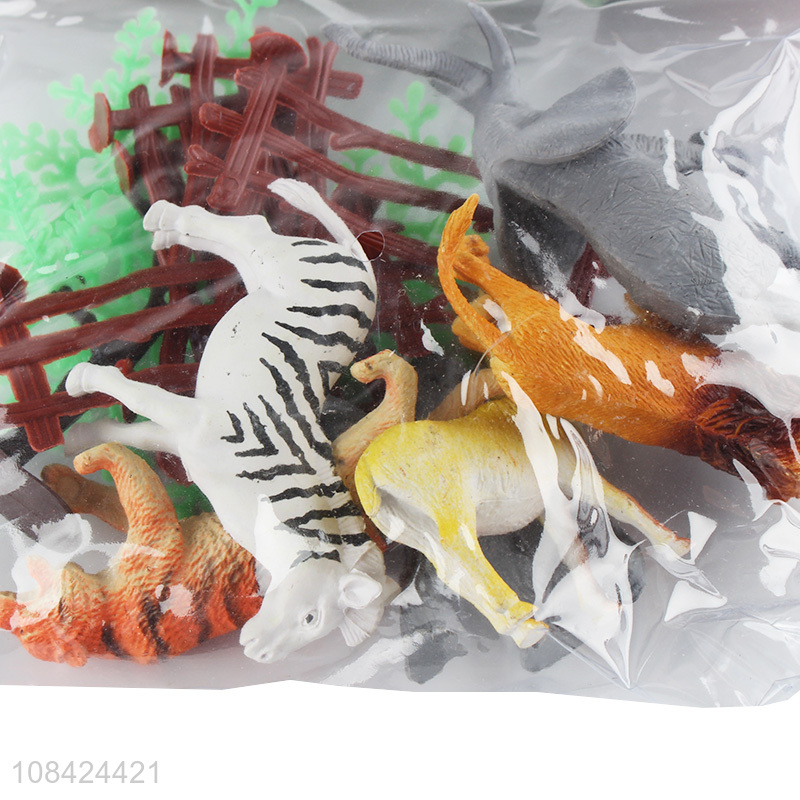 New arrival eco-friendly rubber animal toys set