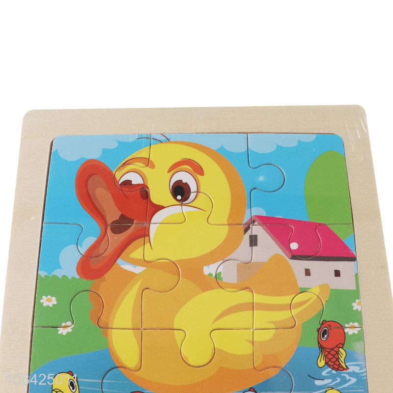 Wholesale kids educational toy cartoon duck paper jigsaw puzzles