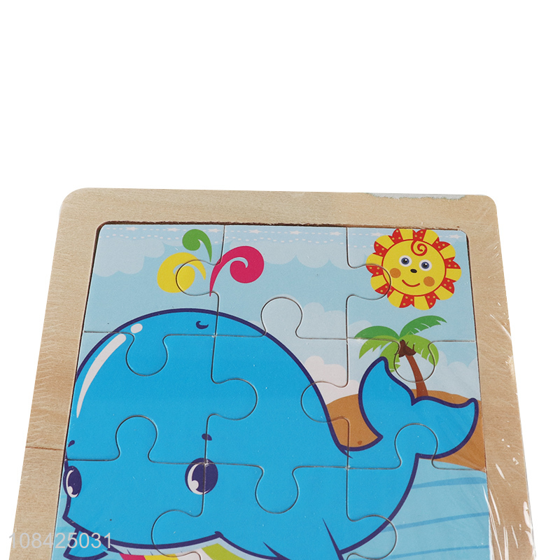 Good quality intelligent paper jigsaw puzzle cartoon whale puzzle