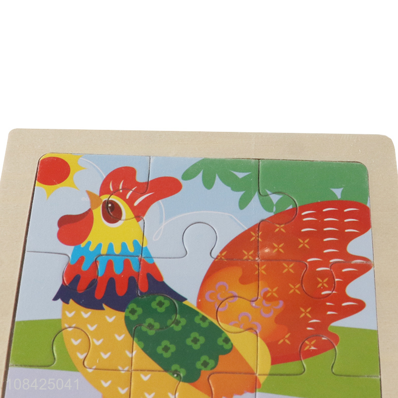 Best selling cartoon rooster paper jigsaw puzzle for kids children