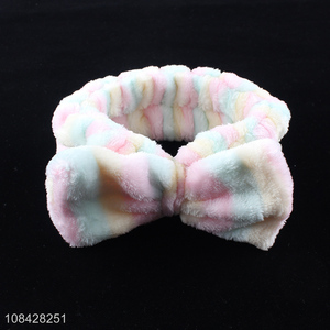 High quality flannel bow-knot headband girls hairband