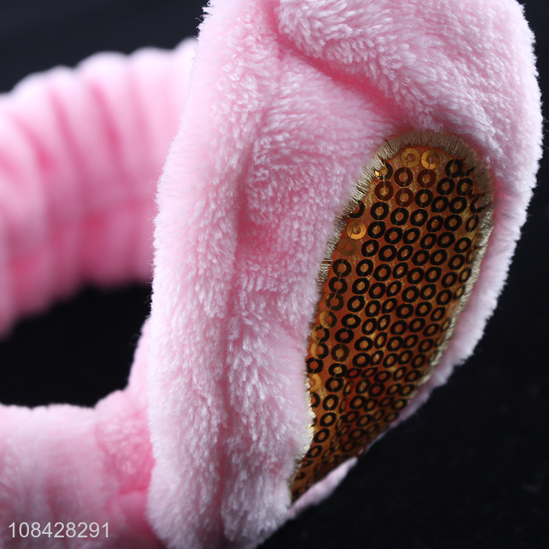 China Market Fashion Sequin Knotted Rabbit Headband