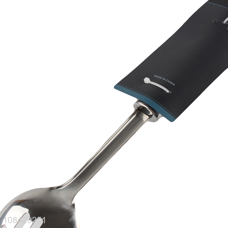 Online wholesale stainless steel household slotted ladle