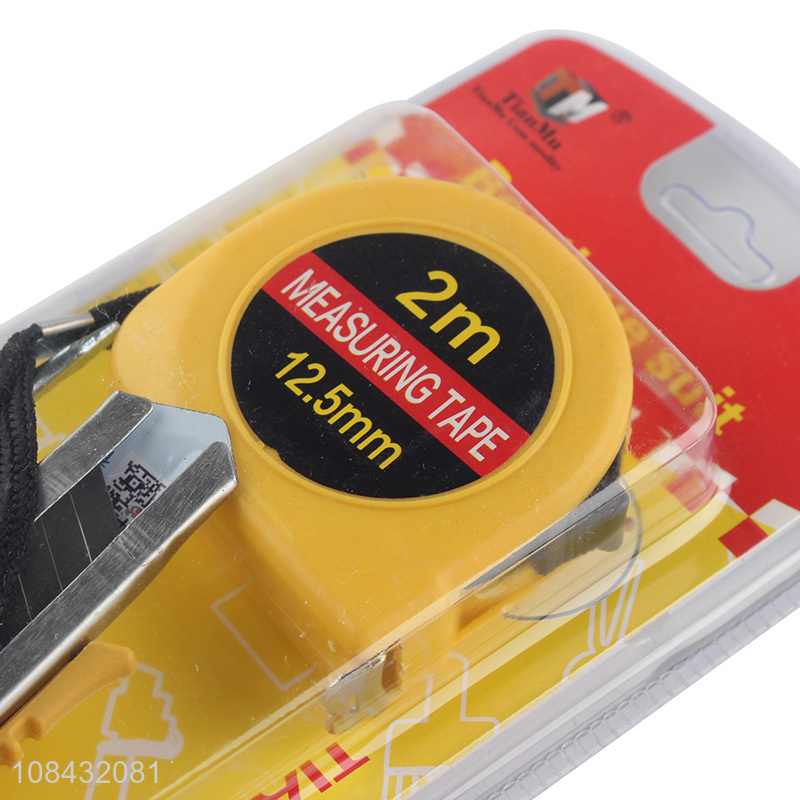 High quality art knife tape measure screwdriver set for sale