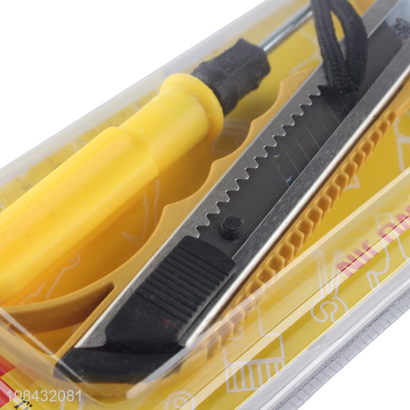 High quality art knife tape measure screwdriver set for sale