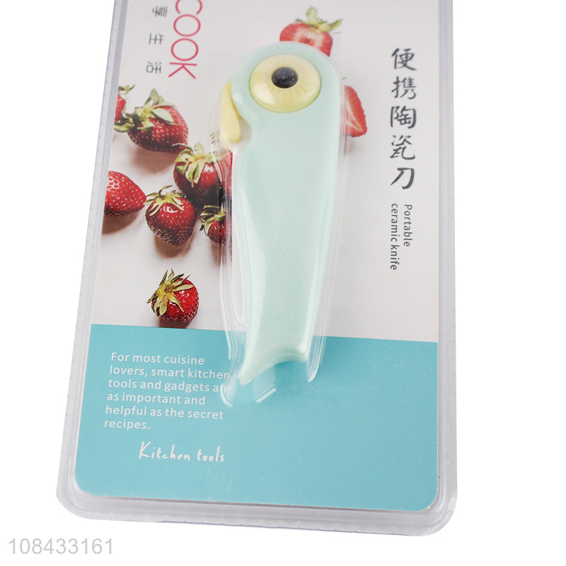 Factory price ABS ceramic knife portable fruit knife