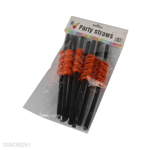 High quality pumpkin straw party straw for juice
