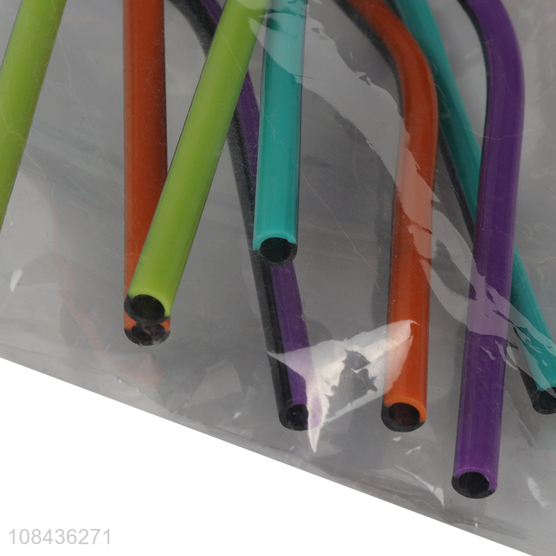 Factory supply 8pieces multicolor juice drinking straw for sale