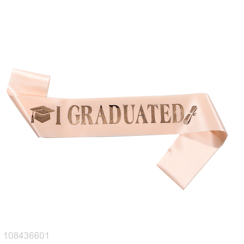 Wholesale I Graduated Sash Graduation Party Sash for Men Women