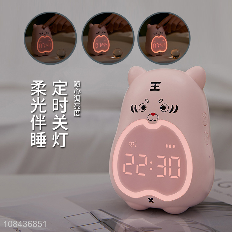 Online wholesale sleep wake up night light digital alarm clock