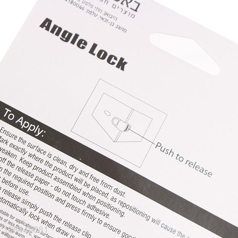 New arrival white angle lock anti-pinch safety lock