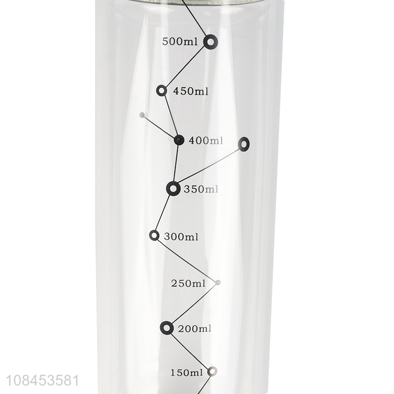 OEM ODM high borosilicate glass sauce vinegar dispenser bottle with scale