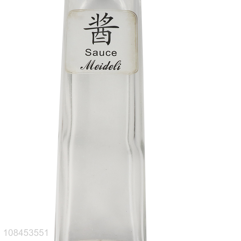 Best selling glass liquid condiment bottle sauce cruet olive oil dispenser