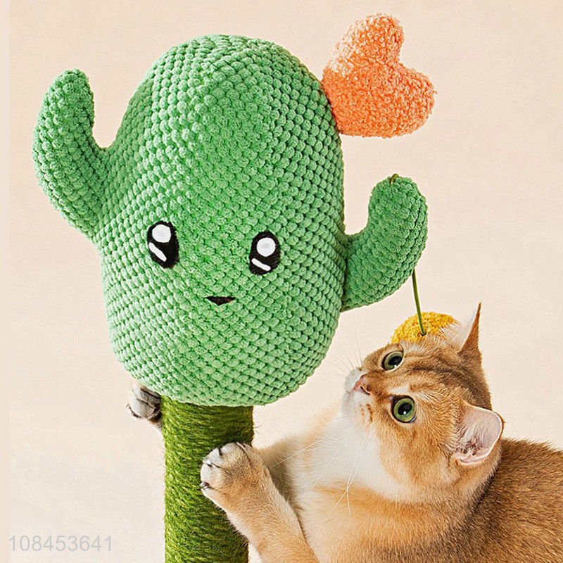 New design 3-level cactus cat climbing frame cat tree cat climber