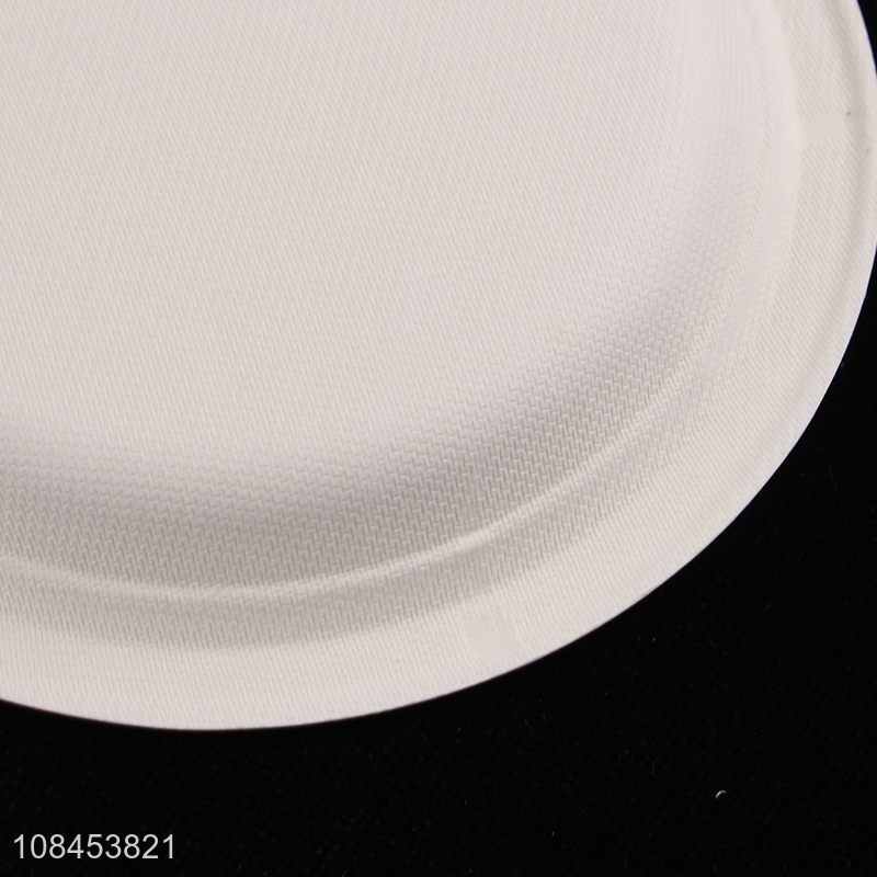 Wholesale price round plate disposable dinner plate