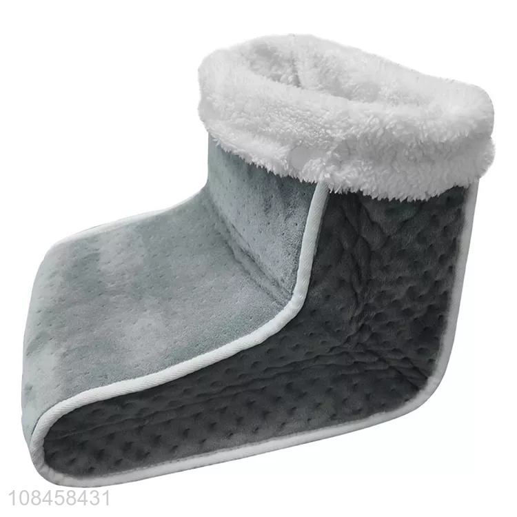 Good quality washable high top fleece lined eletric feet warmer for health care