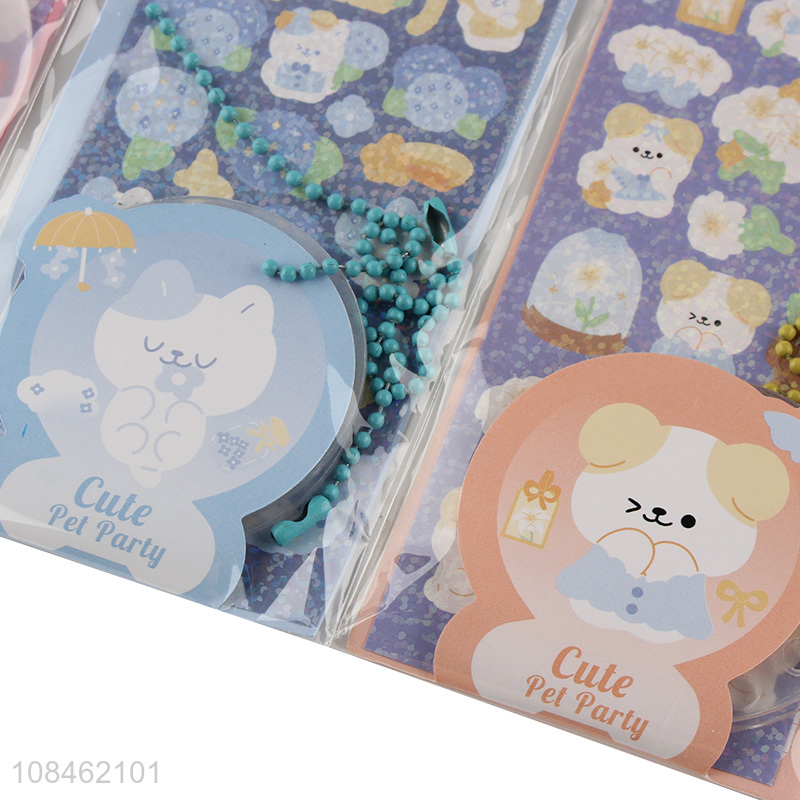 Factory wholesale cartoon hand account stickers paper tags