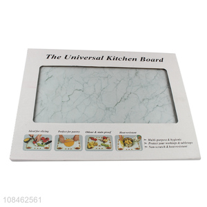 Wholesale marbled glass cutting board tempered glass chopping board